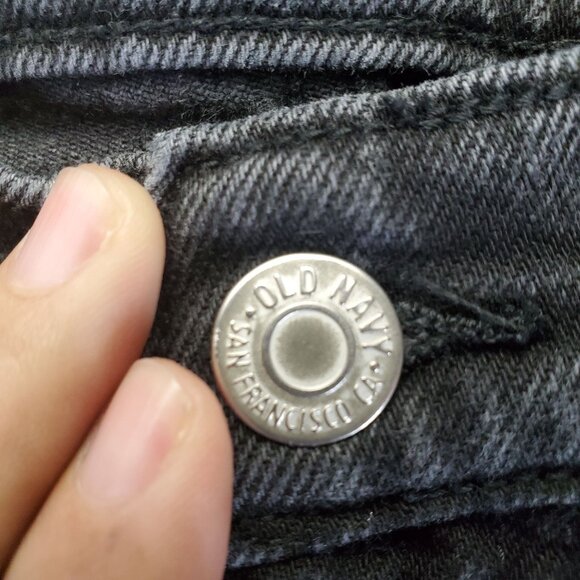 Old Navy Jeans Womens 10 Black OG Straight Smooth Pockets Stretch Denim - Picture 9 of 12